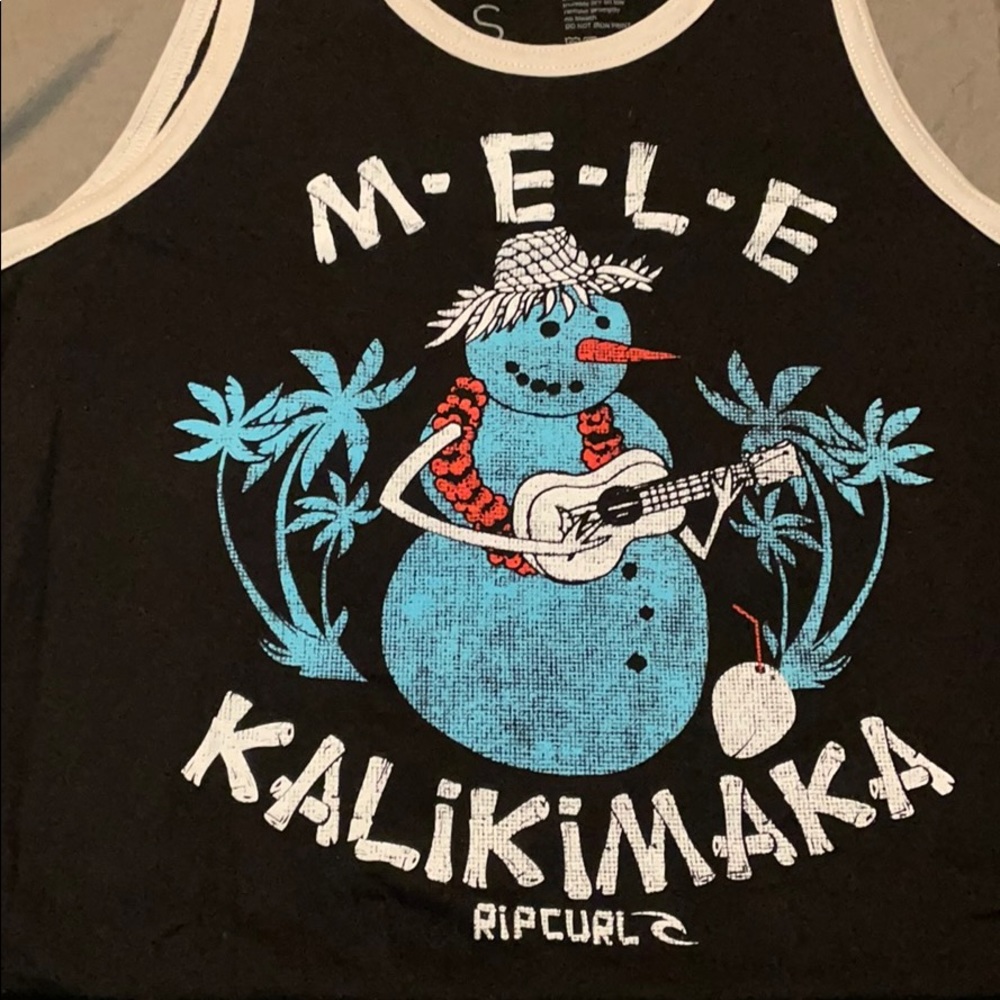 Rip curl Mele Kalikimaka Hawaiian Christmas tank